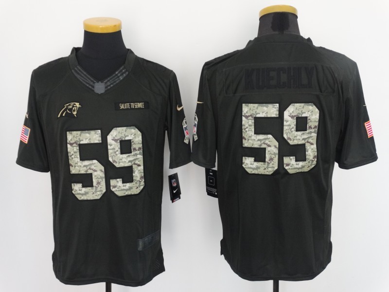 NFL Carolina Panthers #59 Kuechly Salute to Service Women Jersey