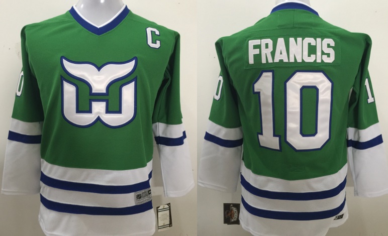 NHL Hartford Whalers #10 Francis Green Kids Jersey
