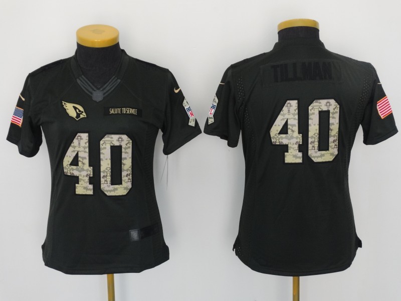 NFL Arizona Cardinals #40 Tilman Salute to Service Women Jersey
