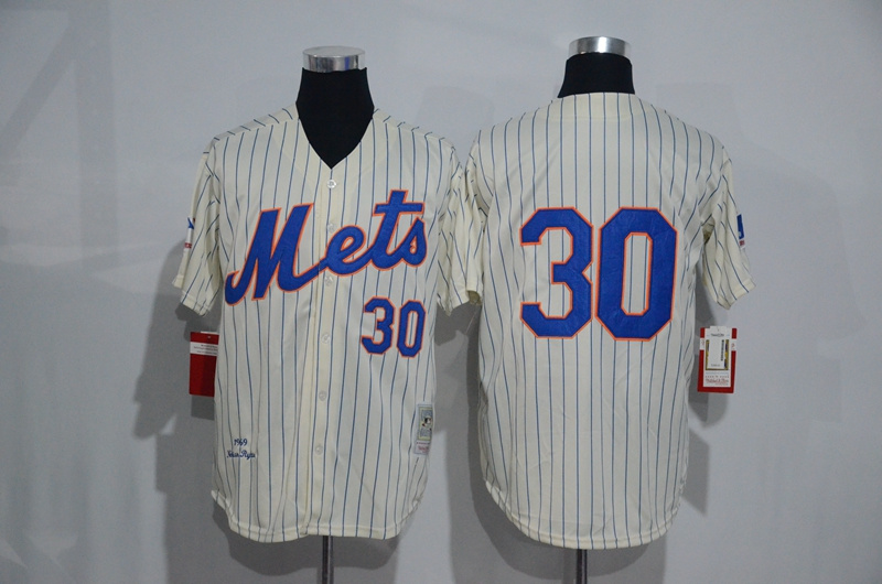 MLB New York Mets #30 Conforto Cream Jersey