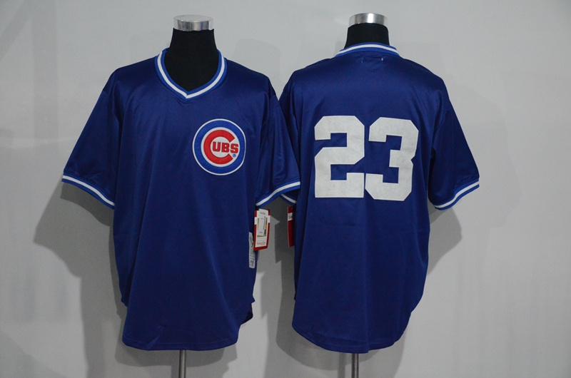 MLB Chicago Cubs #23 Blue Pullover Jersey