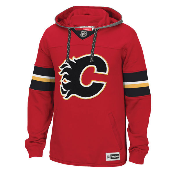 NHL Calgary Flames Red Personalzied Hoodie