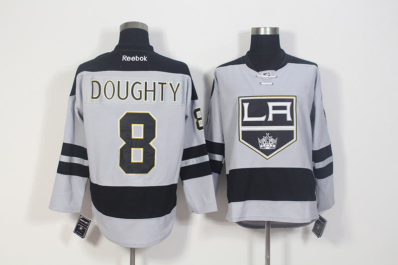 NHL Los Angeles Kings #8 Doughty Grey Jersey 