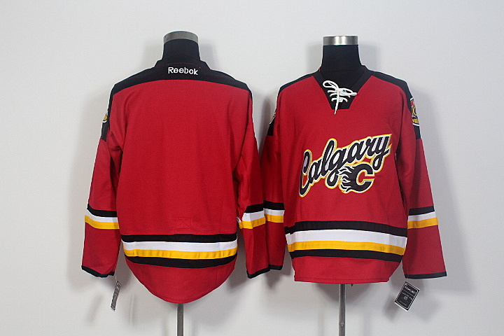 NHL Calgary Flames Blank Red Jersey