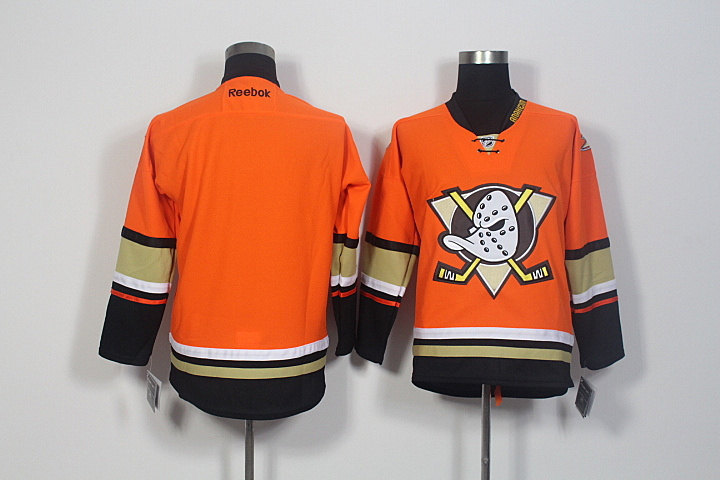 NHL Anaheim Ducks Blank Orange Jersey
