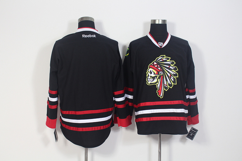 NHL Chicago Blackhawks Blank Black Jersey