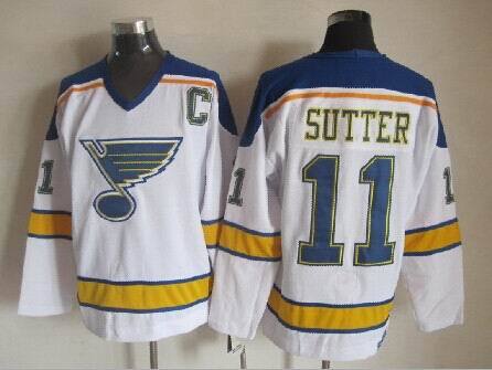 NHL St.Louis Blues #11 Sutter White Jersey