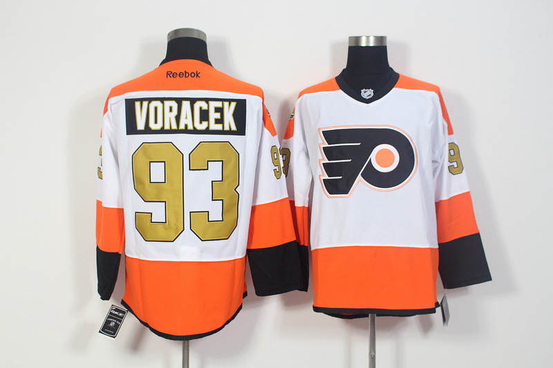 NHL Philadelphia Flyers #93 Voracek White Jersey