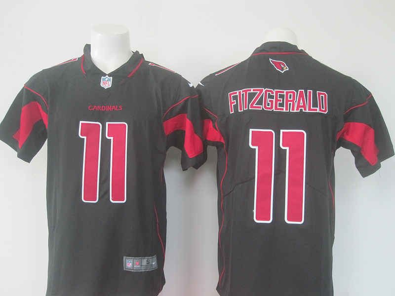 NFL Arizona Cardinals #11 Fitzgerald Black Rush Jersey