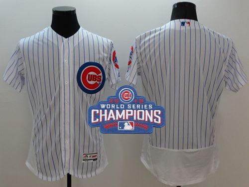 MLB Chicao Cubs Blank White 2016 World Series Champions Jersey