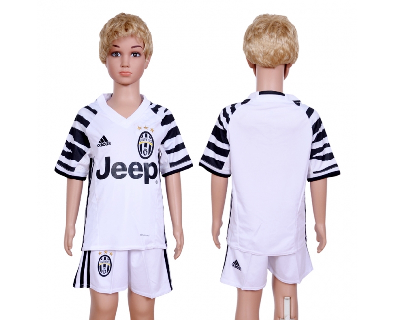 2016 Soccer Juventus Away Kids Jersey