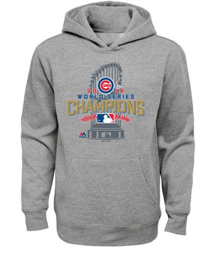 MLB Chicago Cubs World Series Champions Grey Hoodie