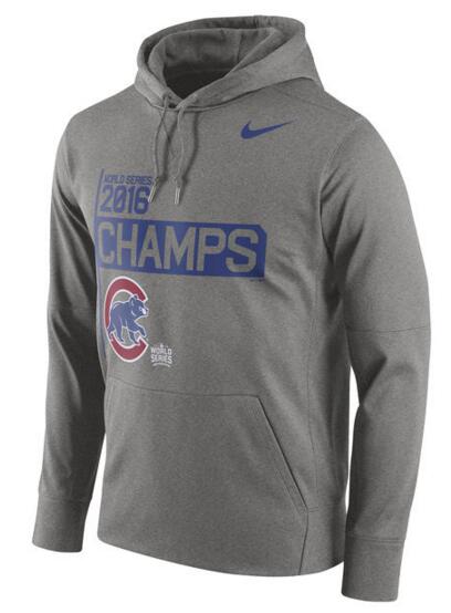 MLB Chicago Cubs World Series Champions Grey Mens Hoodie
