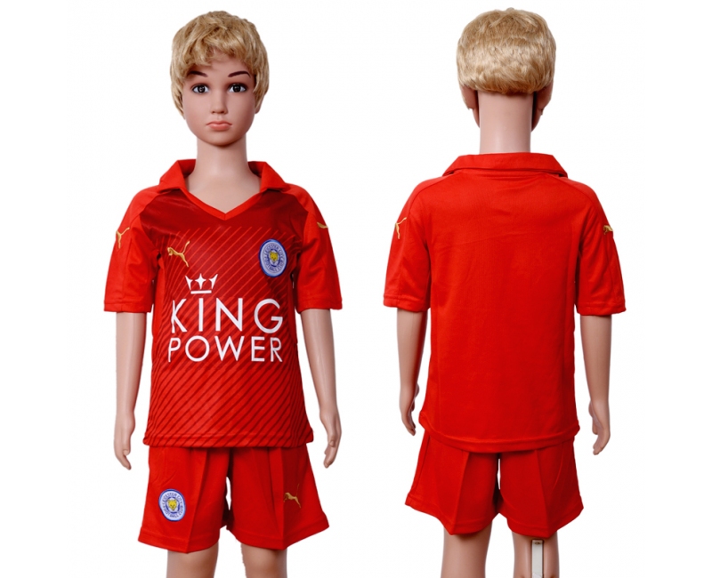 2016 Soccer Leicester Blank Away Kids Jersey