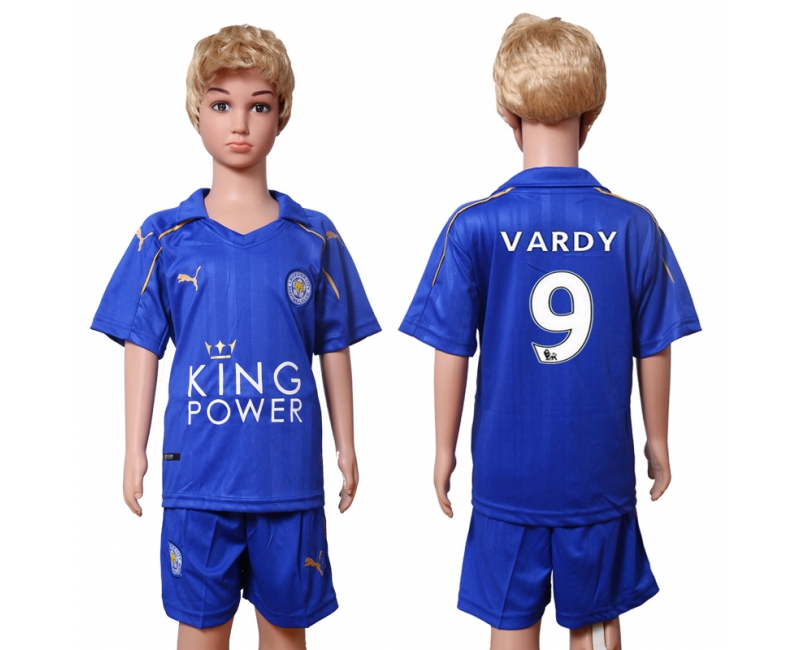 2016 Soccer Leicester #6 Huth Home Kids Jersey