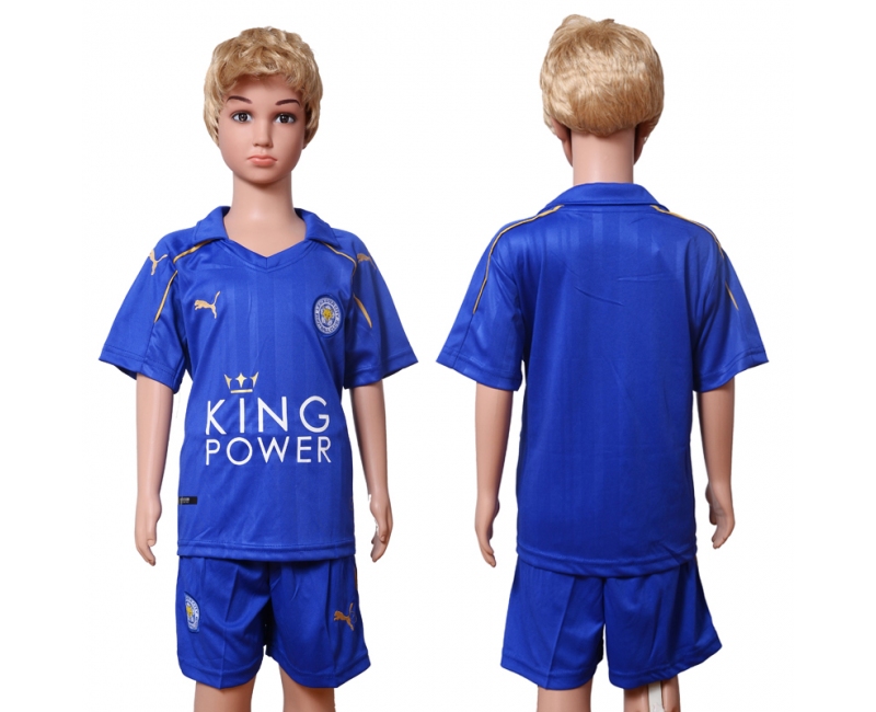 2016 Soccer Leicester Blank Home Kids Jersey