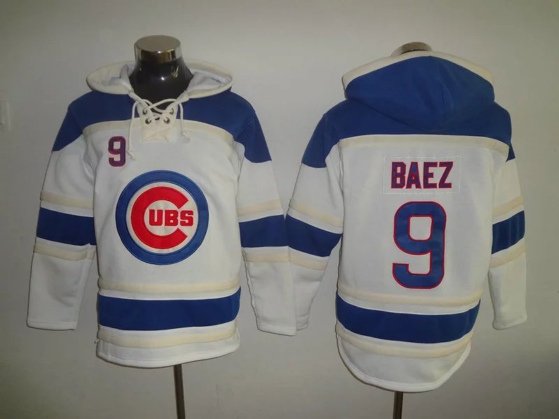 MLB Chicago Cubs #9 Beaz White Hoodie