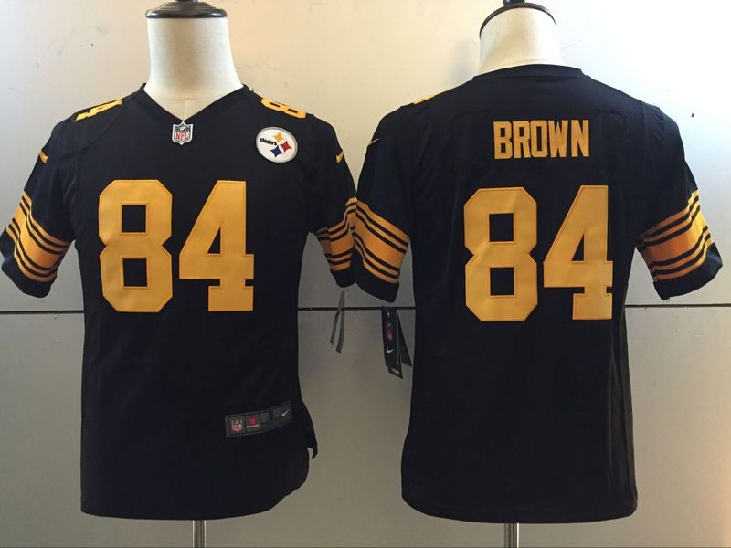 NFL Pittsburgh Steelers #84 Brown Color Rush Kids Jersey