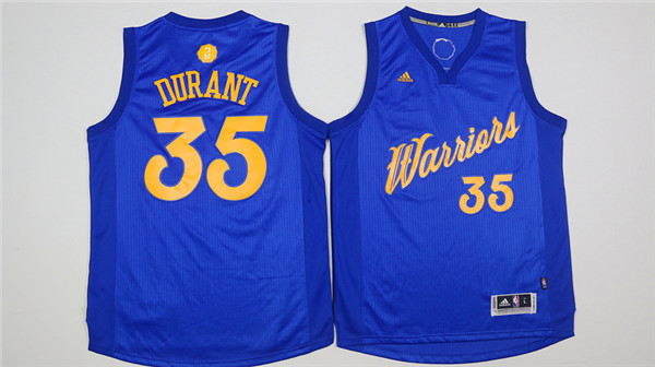 NBA Golden State Warriors #35 Durant Blue Jersey