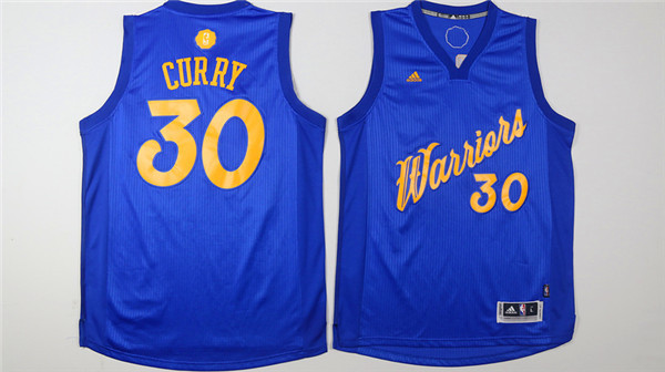 NBA Golden State Warriors #30 Curry Blue Jersey