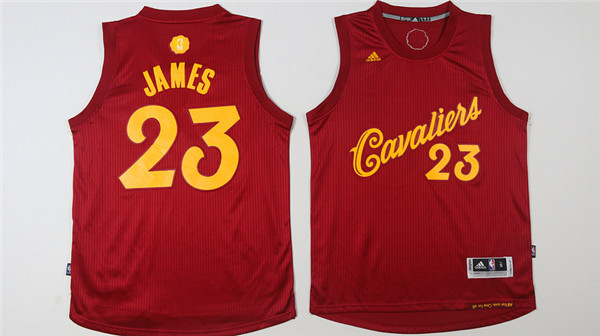 NBA Cleveland Cavaliers #23 James Red Jersey