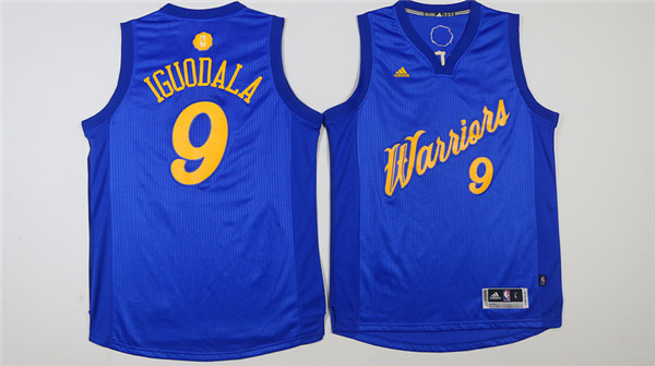 NBA Golden State Warriors #9 Iguodala Blue Jersey