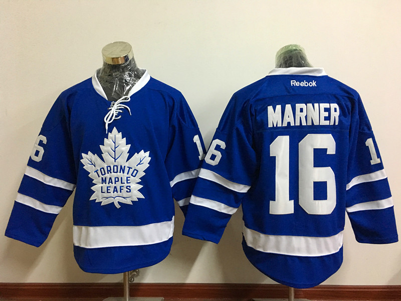 NHL Toronto Maple Leafs #16 Marner Blue Kids Jersey