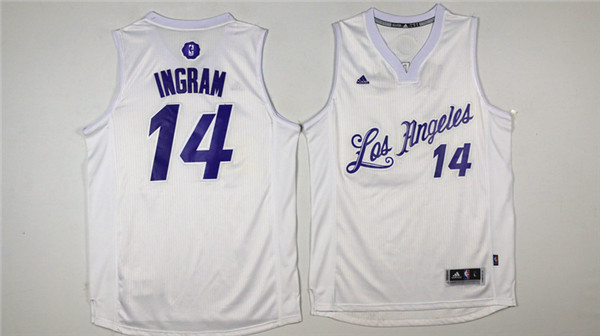 NBA Los Angeles Lakers #14 Ingram White 2016 Christmas Jersey
