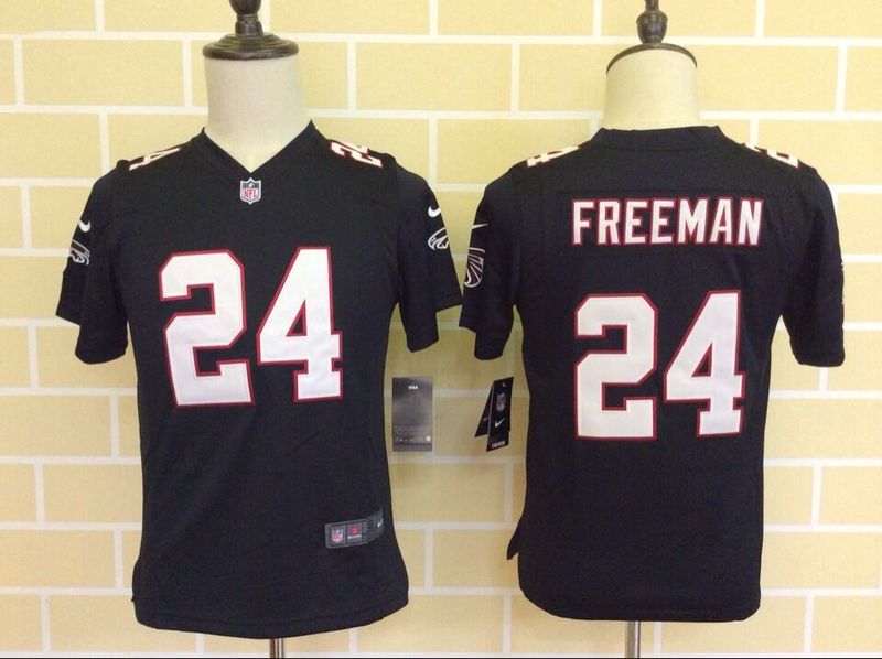 Nike Atlanta Falcons #24 Freeman Black Kids Jersey