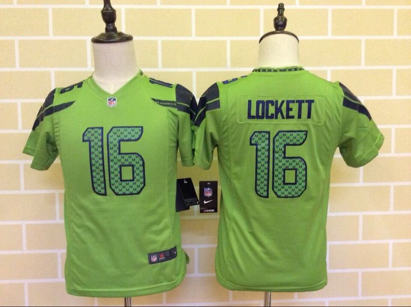 NFL Seattle Seahawks #16 Lockett Green Kids Jersey