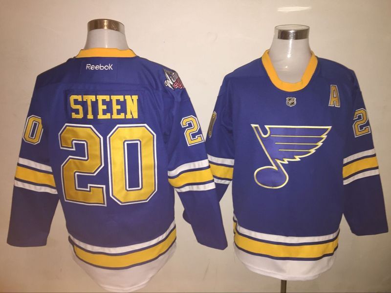 NHL St.Louis Blues #20 Steen Blue Classic Jersey