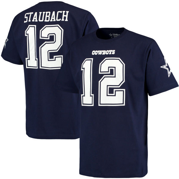 NFL Dallas Cowboys #12 Staubach Mens T-Shirt