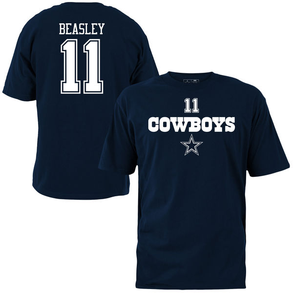 NFL Dallas Cowboys #11 Beasley Blue T-Shirt