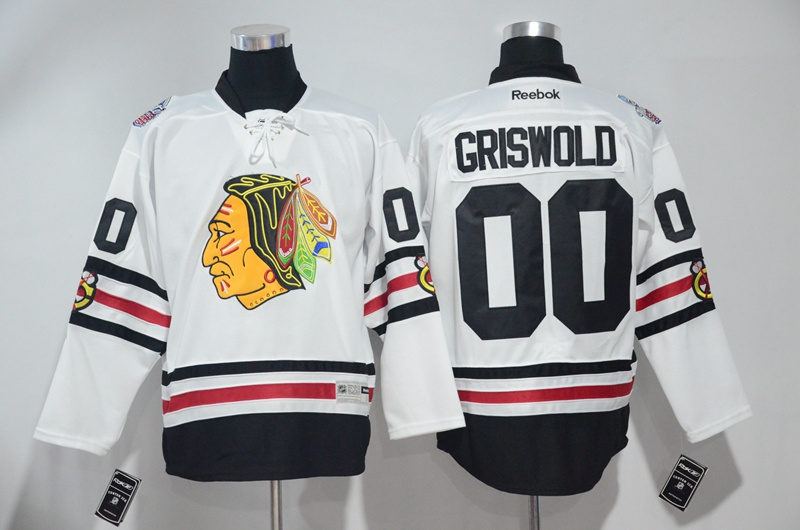 NHL Chicago Blackhawks #00 Griswold White Winter Classic Jersey