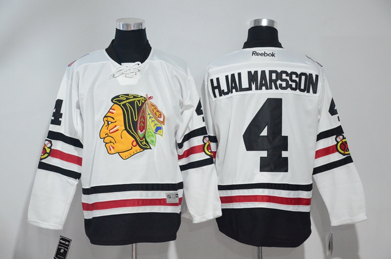 NHL Chicago Blackhawks #4 Hjalmarsson White Winter Classic Jersey