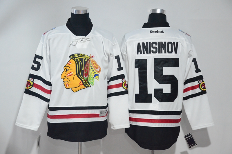 NHL Chicago Blackhawks #15 Anisimov White Winter Classic Jersey