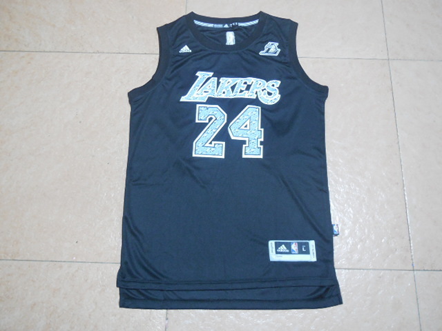 NBA Los Angeles Lakers #24 Bryant Diamond Black Jersey