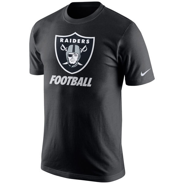 NFL Oakland Raiders Football Black T-Shirt