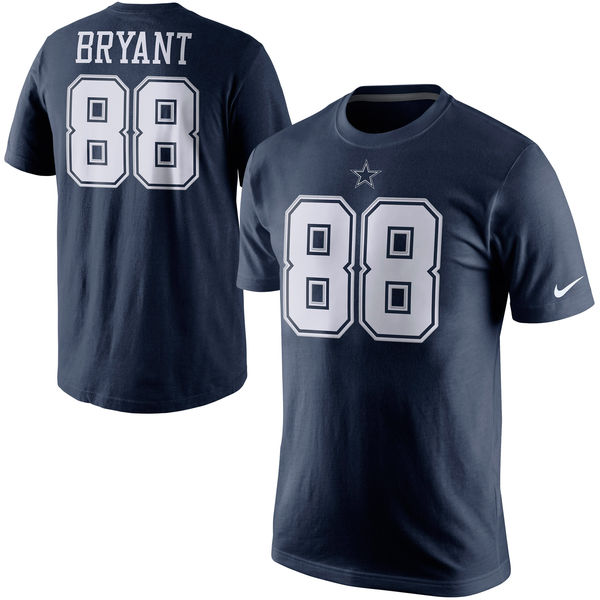NFL Dallas Cowboys #88 Bryant Blue Mens T-Shirt