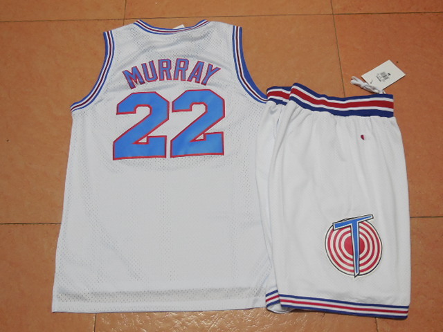 Tune Squad #22 Murray White Basketball Jersey Suit
