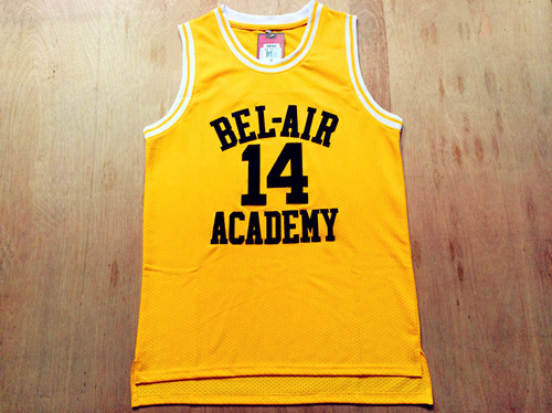 Bel-Air Academy #14 Smith Yellow Basketball Jersey