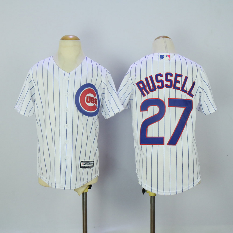 MLB Chicago Cubs #27 Russell White Kids Jersey