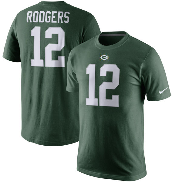 NFL Green Bay Packers #12 Rodgers Green Mens Jersey