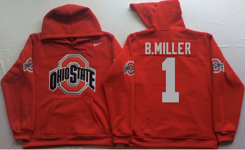 NCAA Ohio State Buckeyes #1 B.Miller Sweater Red