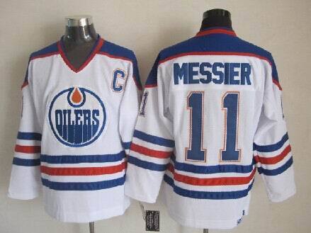NHL Edmonton Oilers #11 Messier White Jersey