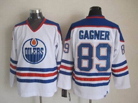 NHL Edmonton Oilers #89 Gagner White Jersey