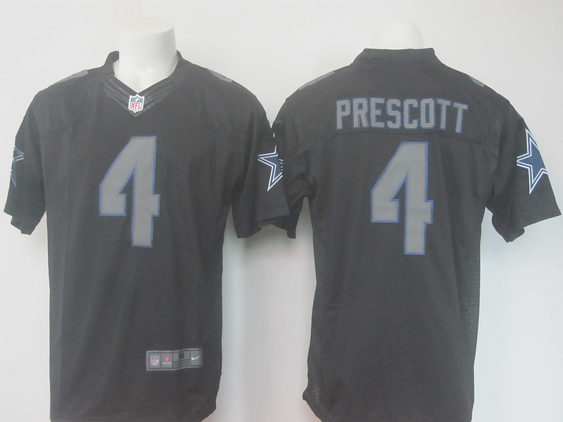 NFL Dallas Cowboys #4 Prescott Impact Limited Black Jersey