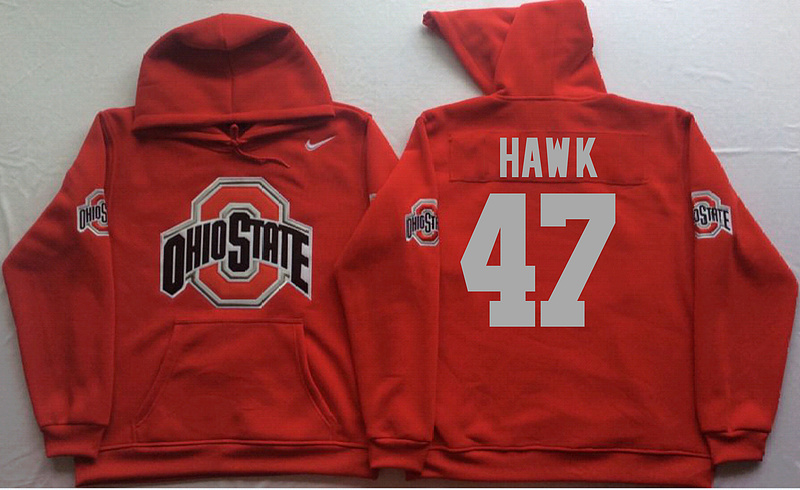 NCAA Ohio State Buckeyes #47 Hawk Red Sweater