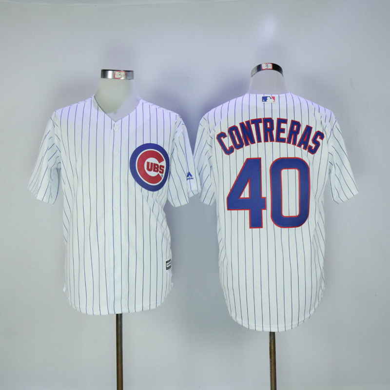 MLB Chicao Cubs #40 Willson Contreras White Jersey