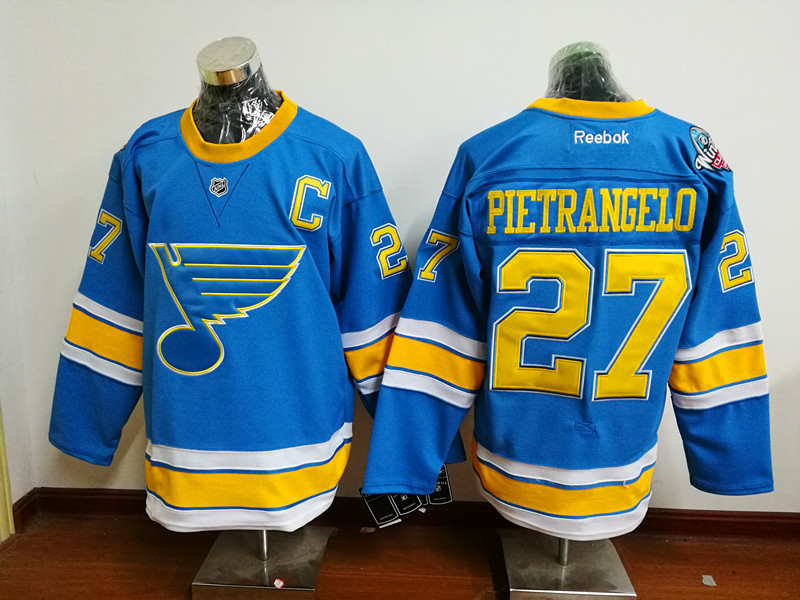 NHL St.Louis Blues #27 Pietrangelo L.Blue Classical Jersey